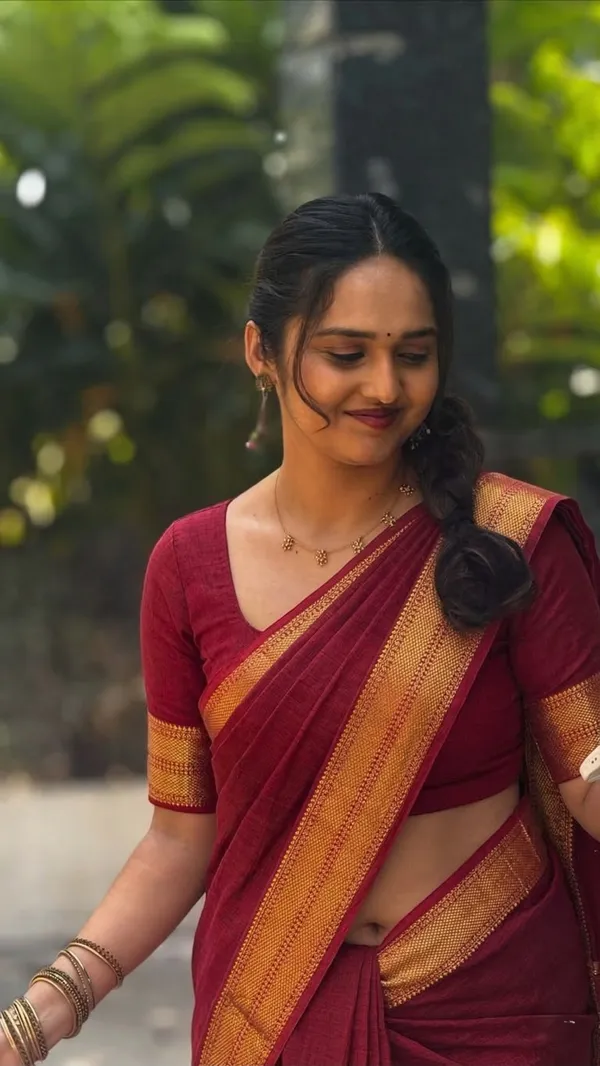 Maroon_Varnam_Narayanpet_Pure_Cotton_Saree