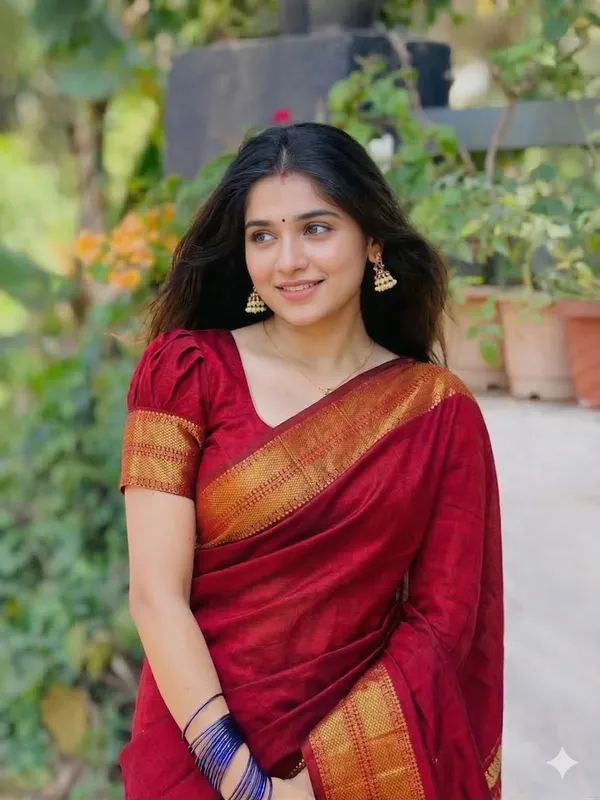 Maroon_Varnam_Narayanpet_Pure_Cotton_Saree