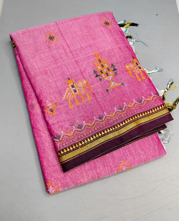 Pink_Kasuti_Embroidered_Narayanapet_Pure_Cotton_saree