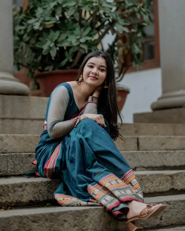 Rama_Blue_Shravya_Narayanpet_Pure_cotton_saree