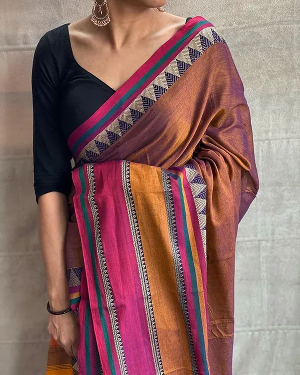 Rangoli_Narayanpet_Pure_cotton_saree