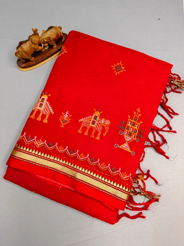 Red_Kasuti_Embroidered_Narayanapet_Pure_Cotton_saree