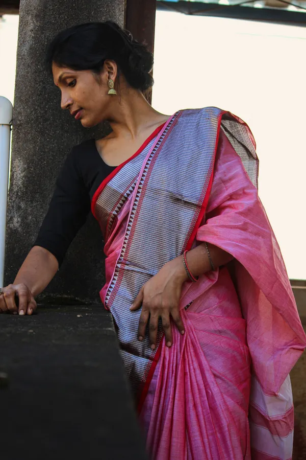 Sahitya_BABY_PINK_Narayanpet_Pure_Cotton_saree_with_Running_blouse_piece