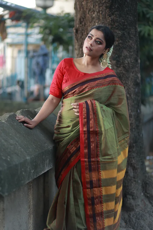 Seaweed_Green_Sanvi_Narayanapet__Pure_Cotton_saree_with_Running_blouse_piece_(Same_as_saree)