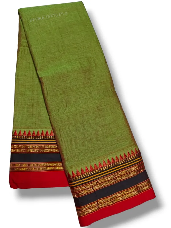 Seaweed_Green_Sanvi_Narayanapet__Pure_Cotton_saree_with_Running_blouse_piece_(Same_as_saree)