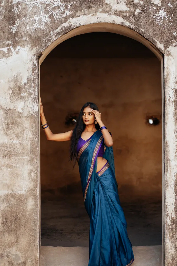 Shraddha_Royal_Blue_Narayanpet_Pure_Cotton_Saree