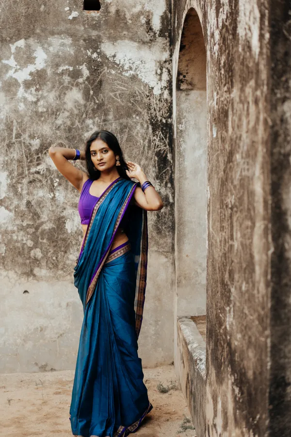 Shraddha_Royal_Blue_Narayanpet_Pure_Cotton_Saree