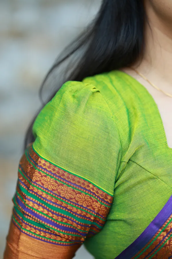 Sudharshini_Green_Narayanpet_Pure_Cotton_Saree