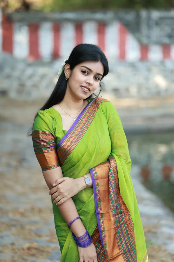 Sudharshini_Green_Narayanpet_Pure_Cotton_Saree