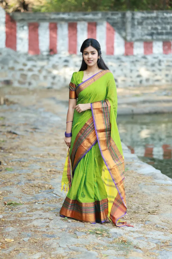 Sudharshini_Green_Narayanpet_Pure_Cotton_Saree
