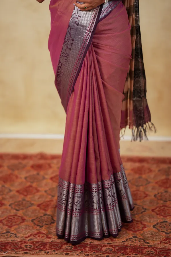 Tanvi_silver_jari_border_Narayanpet_Pure_cotton_saree