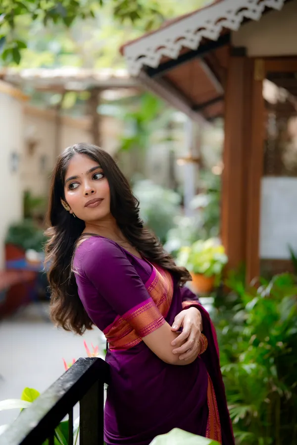 Varnam_Magenta_Narayanpet_Pure_mercerised_cotton_saree_
