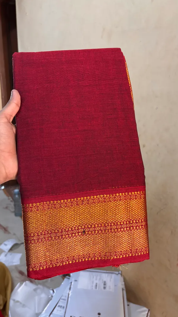 Maroon_Varnam_Narayanpet_Pure_Cotton_Saree