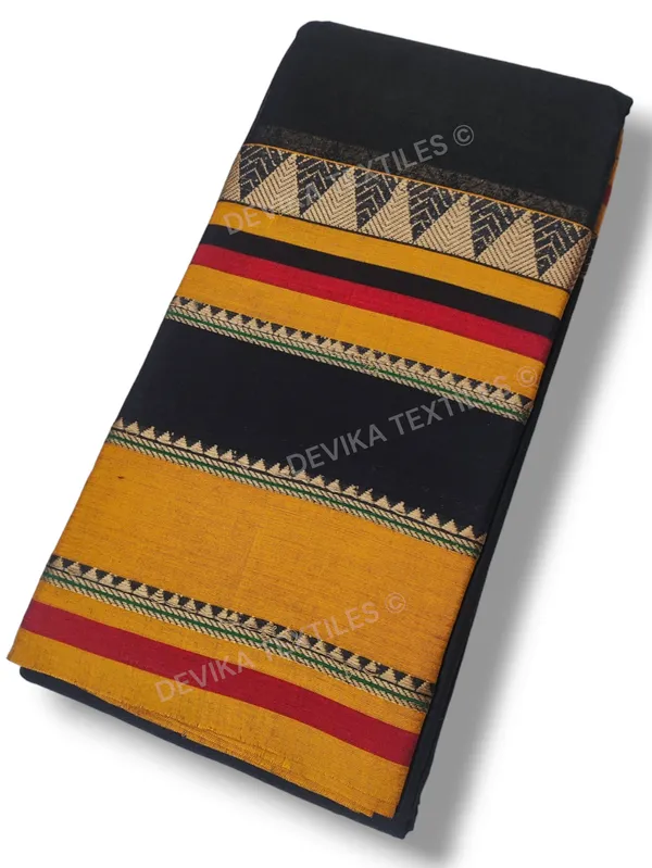 black_Rangoli_Narayanpet_Pure_Cotton_Saree