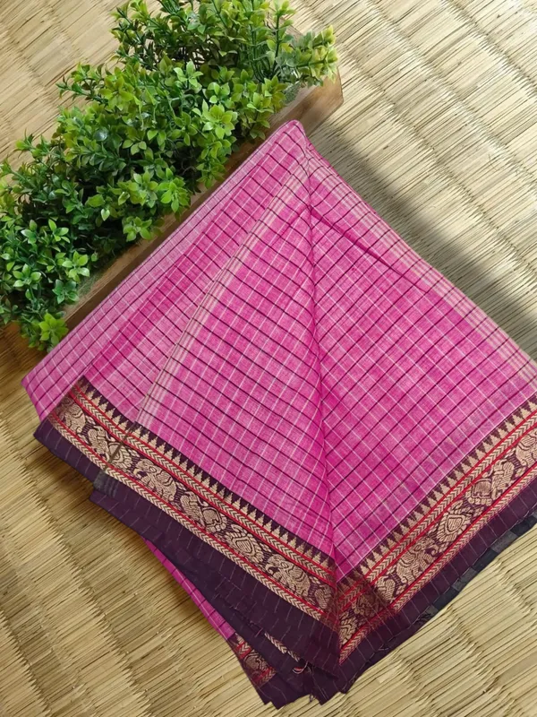 Deepali_Rani_Pink_Narayanapet_Pure_Cotton_saree