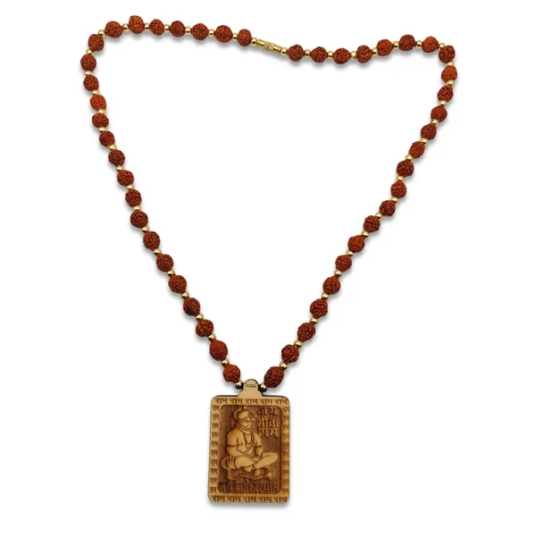 Wooden_Carving_Hanuman_Ji_Pendant_with_Panchmukhi_Rudraksha_Mala_(Hanu.M.rudr.G)
