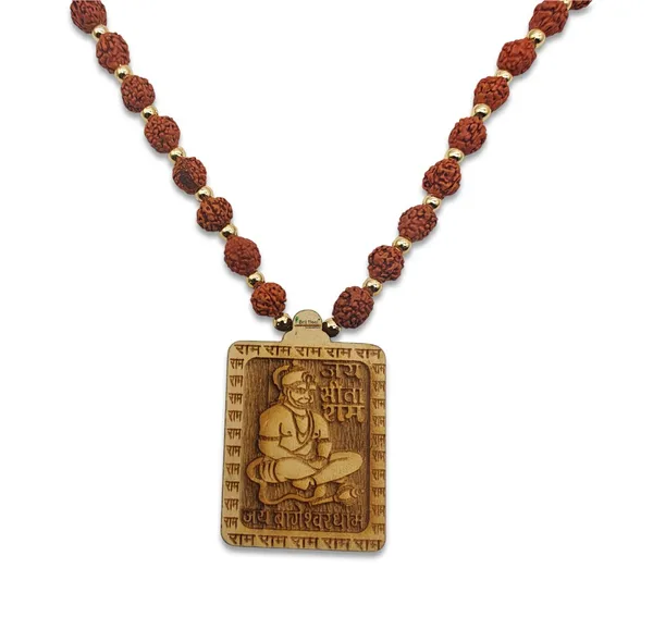 Wooden_Carving_Hanuman_Ji_Pendant_with_Panchmukhi_Rudraksha_Mala_(Hanu.M.rudr.G)