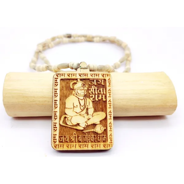 Wooden_Carving_Hanuman_ji_Pendant_with_Tulsi_Kanthi_Mala_(Hanu.M.T1)