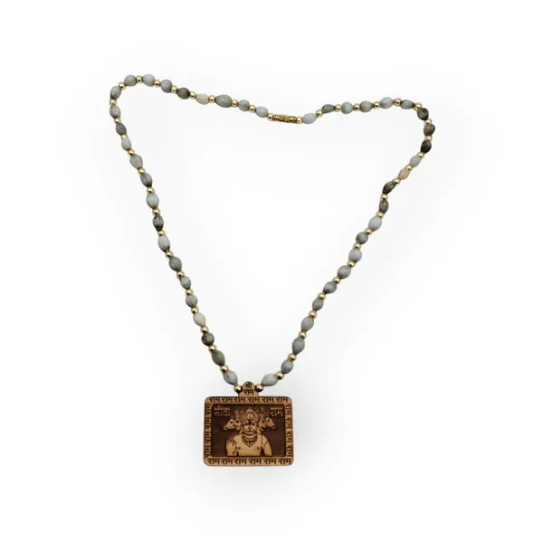 Wooden_Carving_Five_Face_Hanuman_ji_Pendant_with_Vaijayanti_Mala_(5F.H.vj)