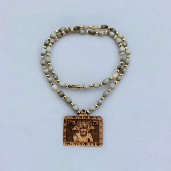 Wooden_Carving_Five_Face_Hanuman_ji_Pendant_with_Vaijayanti_Mala_(5F.H.vj)