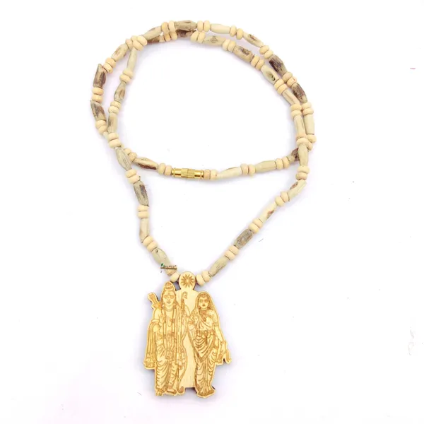 Wooden_Carving_Sita_Ram_ji_Pendant_with_Tulsi_kanthi_Mala_(Sitaram.V1.T1)