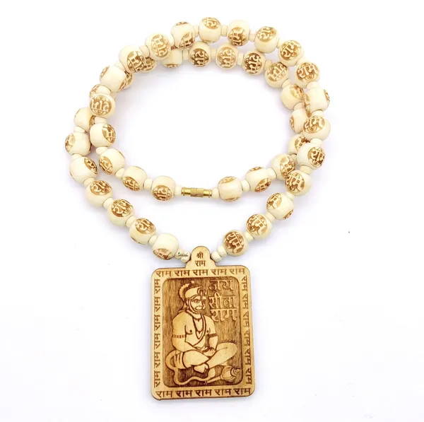 Wooden_Carving_Hanuman_Ji_Pendant_With_Ram_Carving_And_Tulsi_Beads_chain_(Hanu.L.Hre3)