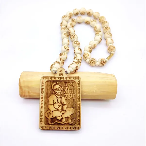 Wooden_Carving_Hanuman_Ji_Pendant_With_Ram_Carving_And_Tulsi_Beads_chain_(Hanu.L.Hre3)