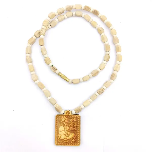 Wooden_Carving_Hanuman_ji_Pendant_with_Tulsi_Kanthi_Mala_(Hanu.S.W1)