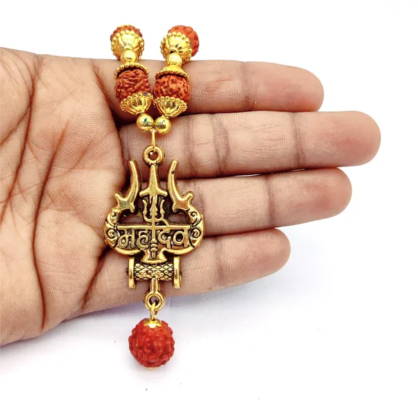 Natural_Five_face_Rudraksha_in_brass_cap_Mala_With_Shiv_Trishul_Pendant