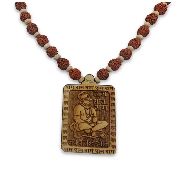 Wooden_Carving_Hanuman_Ji_Pendant_with_Panchmukhi_Rudraksha_Mala_(Hanu.M.rudr.W)