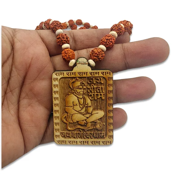Wooden_Carving_Hanuman_Ji_Pendant_with_Panchmukhi_Rudraksha_Mala_(Hanu.M.rudr.W)