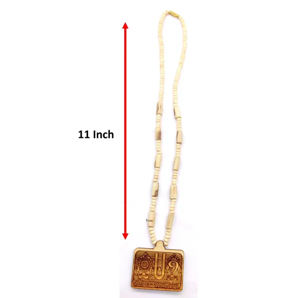 Wooden_carving_Shrimannarayan_Shankh_Chakra_Pendant_with_Tulsi_kanthi_Mala_(Tiru.balaji.T2)