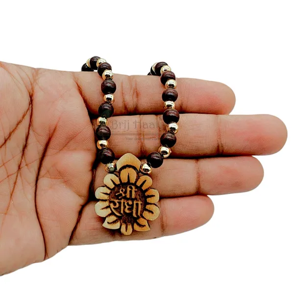 Wooden_Carved_Shree_Radha_Locket_with_Lal_Chandan_Beads_Mala,_Religious_Necklace,_30_cm,_Brown_(shree_radha)