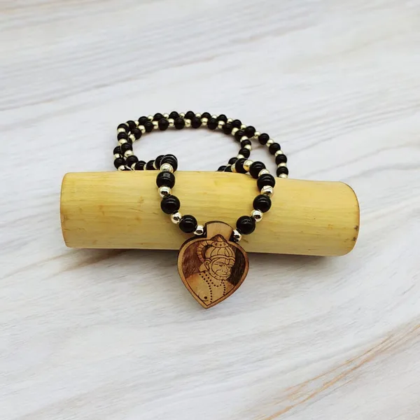 Wooden_Carving_Hanuman_ji_pendant_with_Black_crystal_Chain_(H.HRT.Bcry)