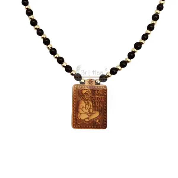 Wooden_Carving_Hanuman_ji_pendant_with_Black_crystal_chain_(Hanu.S.Bcry)