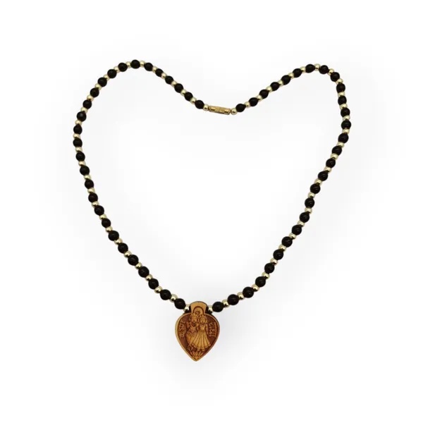 Wooden_Carving_Radha_Krishna_pendant_with_Black_crystal_chain_(H.HRT.Bcry)