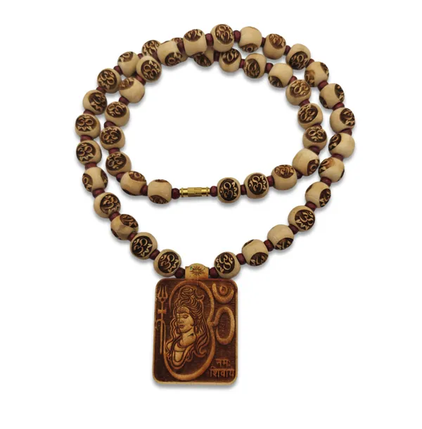 Wooden_Carving_Shiv_Parvati_Ji_Pendant_with_Om_Carving_beads_Mala_(Shivom.R.OM.R)
