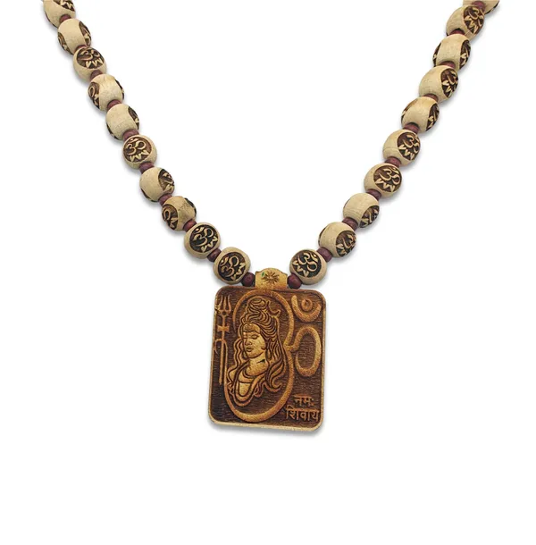 Wooden_Carving_Shiv_Parvati_Ji_Pendant_with_Om_Carving_beads_Mala_(Shivom.R.OM.R)