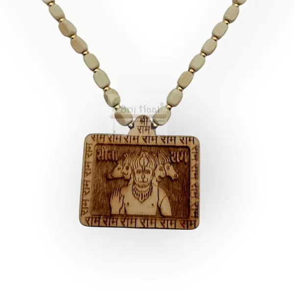 Wooden_Carving_Panch_mukhi_Hanuman_ji_Pendant_with_Mala_(5F.H.Squr)