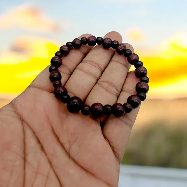 Lal_Chandan_beads_Bracelet,_Unisex,_Adjustable_(Lal.chn.V1)