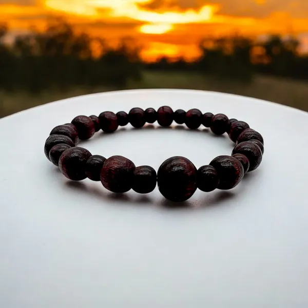 Lal_Chandan_beads_Bracelet,_Unisex,_Adjustable_(Lal.chn.V1)