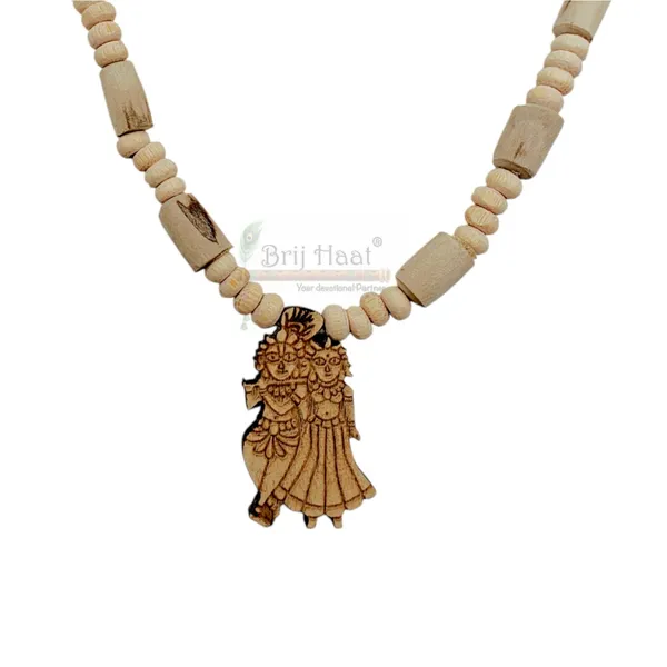 Wooden_Carving_Radha_Krishna_Pendant_with_Tulsi_kanthi_Mala_(RK.V1.T2)