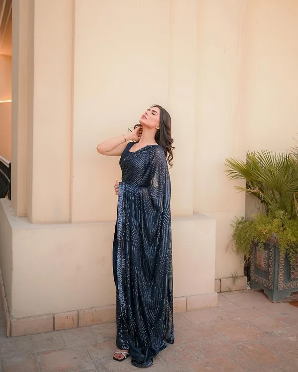 Georgette_Designer_Saree_With_Unstitched_Blouse_Piece