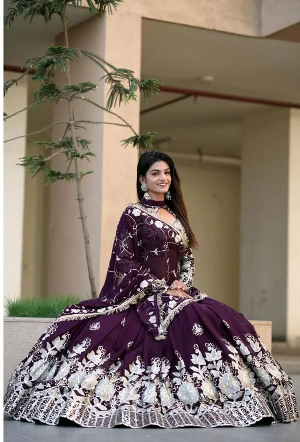 Regal_Wine_Embroidered_Georgette_Party_Wear_Lehenga_Choli