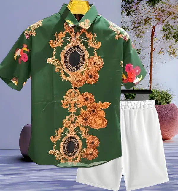 Green_White_Printed_Night_Suits_For_Men