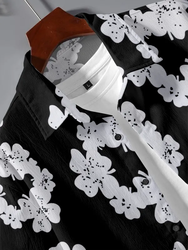 Black_Digital_Printed_Casual_Co-ords_or_Night_Suit_Set_For_Men