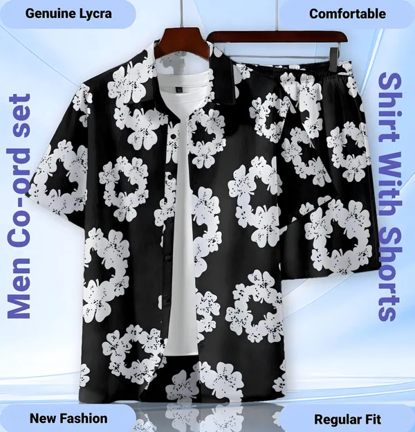 Black_Digital_Printed_Casual_Co-ords_or_Night_Suit_Set_For_Men