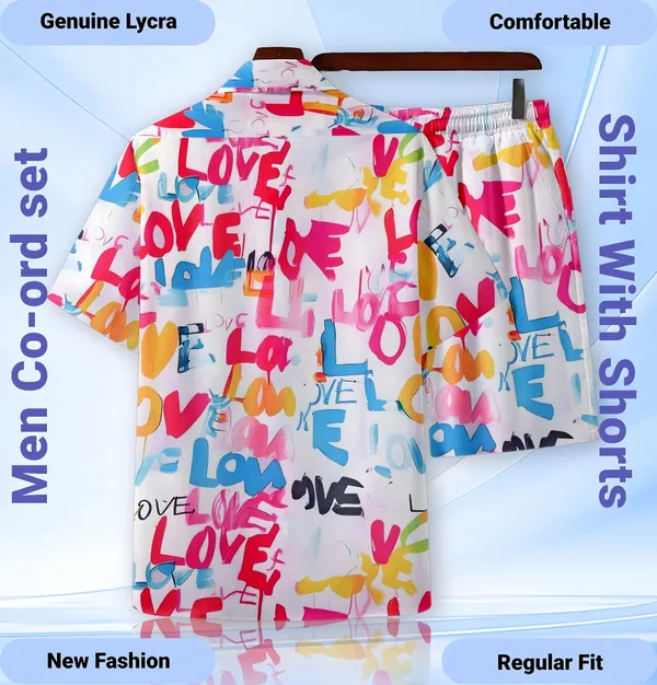 Pink_White_Men's_Contrast_Collar_Top_&_Bottom_Sets