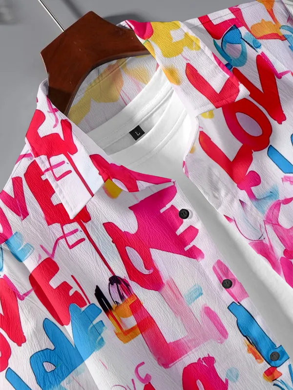 Pink_White_Men's_Contrast_Collar_Top_&_Bottom_Sets