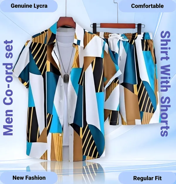 Orange_&_White_Men's_Night_Suit_Set